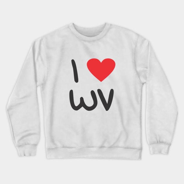 I Love WestView Crewneck Sweatshirt by pentaShop